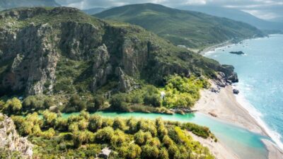 Heraklion: Preveli By Boat, Damnoni & Kourtaliotiko Springs - Morning pickup and the long drive to Kourtaliotis Springs