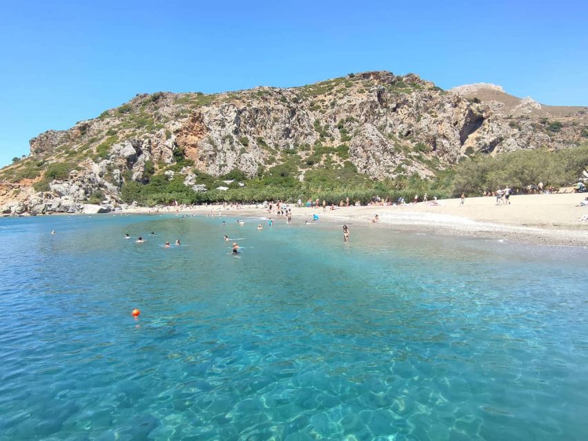 Heraklion: Preveli By Boat, Damnoni & Kourtaliotiko Springs - Preveli Palm Beach and the palm forest by the sea