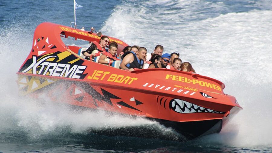 Hersonissos: Jet Boat Tour with Snorkeling - Saint George’s Bay Stop: Swimming in Crystal Turquoise Water and a Cave-Like Setting