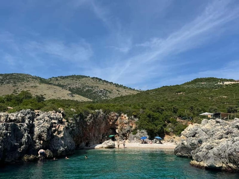 Himara: Hidden Beaches and Caves Small Group Boat Tour - Gjipe Canyon and the Monastery break: when cliffs steal the show