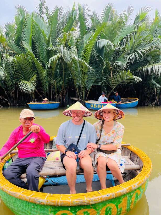 Hoi An: Basket Boat Ride in the BẢY MẪU Coconut Forest - Boat Spinning and On-Water Laughter (Yes, It’s Part of the Program)