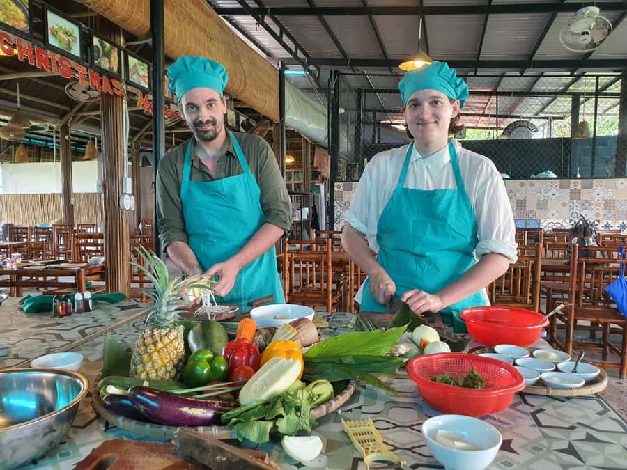 Hoi An Cooking Class With Market and Bamboo Basket Boat Tour - Cooking Class at Mai Home Hoi An: Pick Your Dishes and Learn Technique