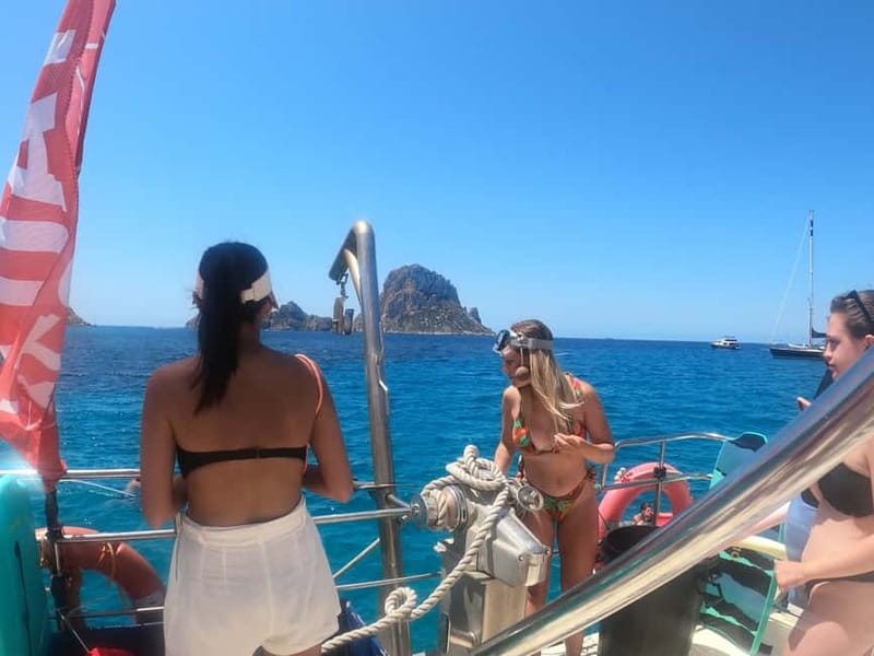 Ibiza: Es Vedrà Boat Tour with Swimming Stop - The First Sailing Segment: Coves, Caves, and Glass-Bottom Time