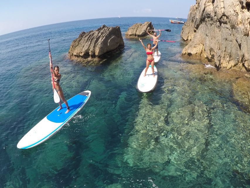 Ibiza: SUP & Snorkel Boat Tour with Caves, Drinks & Photos - The onboard SUP course that actually helps beginners