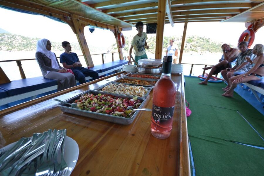 Kalkan: Kekova Sunken City Boat Trip - The boat and onboard reality: room to relax, with a few trade-offs