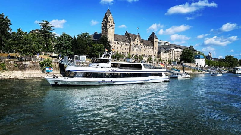 Koblenz:Rhine Valley boat tour along the castles and palaces - The first stretch: Deutsche Eck, Ehrenbreitstein, and the Rhine’s “wow” moment
