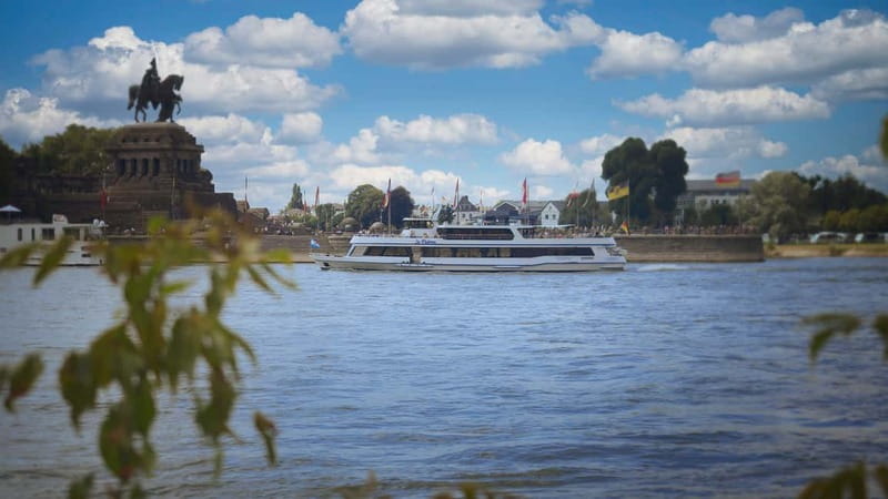 Koblenz:Rhine Valley boat tour along the castles and palaces - Rhens and the Königsstuhl: a viewpoint name you’ll remember