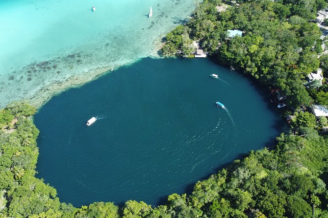 Lagoon of 7 colors from Costa Maya - Boat Tour and transportation - Canal de los Piratas: the story stop that adds meaning