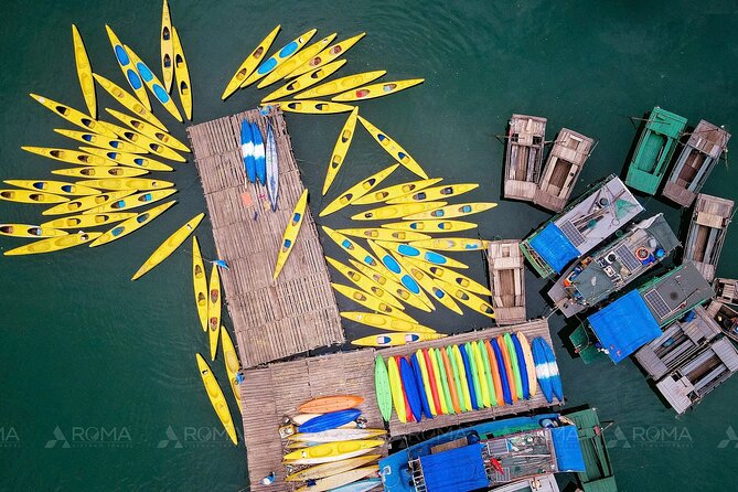 Lan Ha Bay Full Day Boat Tour from Hanoi/ Cat Ba - Cai Beo fishing village: a living backdrop before you hit the water
