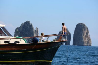 Li Galli Islands and Capri Small Group Boat Tour from Amalfi - Prosecco toast and the cruise toward Punta Campanella