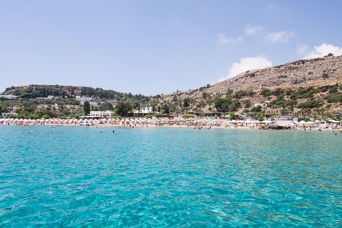 Lindos Full Day Boat Tour with Swimming - Anthony Quinn Bay: the movie setting with real seabed character