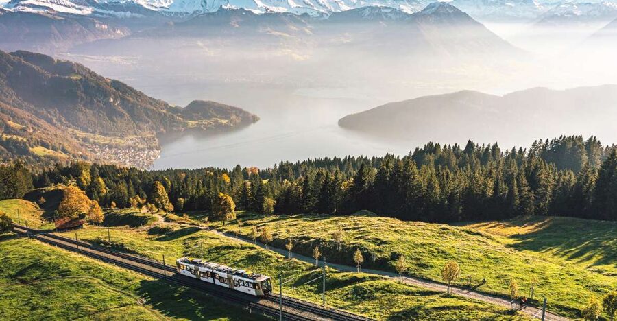 Lucerne: Boat Trip, Mount Rigi Train, & Mineral Baths Ticket - Rigi Kulm to Rigi Kaltbad: two ways down, one decision to make