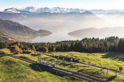 Lucerne: Boat Trip, Mount Rigi Train, & Mineral Baths Ticket - Up to Mount Rigi: boat to Vitznau, then the cogwheel train