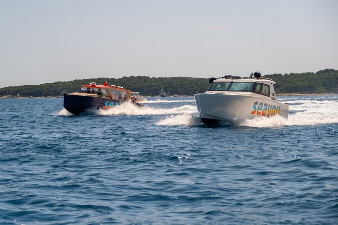 Luxury Blue Cave, Hvar and Vis Boat Tour from Split and Brac - The Boat Experience: Comfort, Shade, and Small-Group Control