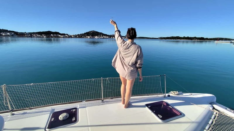 Mallorca: Catamaran Boat Tour with Tapas - Camp de Mar: where the water toys earn their keep