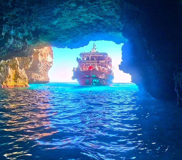 Malta: Gozo Comino and Blue Lagoon Boat Tour with Swim Stop - Morning Photo Stops: Coral Lagoon to the Santa Maria Caves
