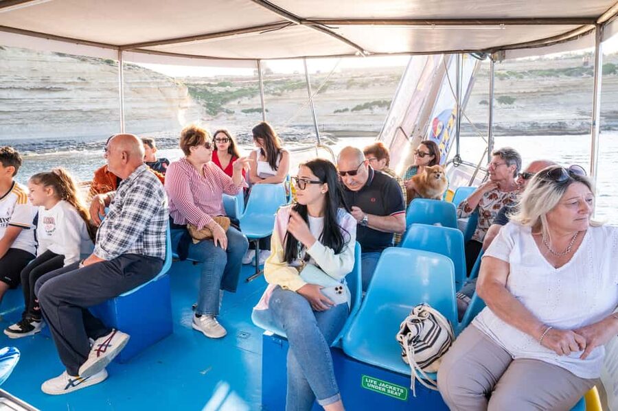 Malta: Sunset Boat Tour to St. Peter’s Pool and South Coast - Photo stops at Hofriet Window and Munxar Window