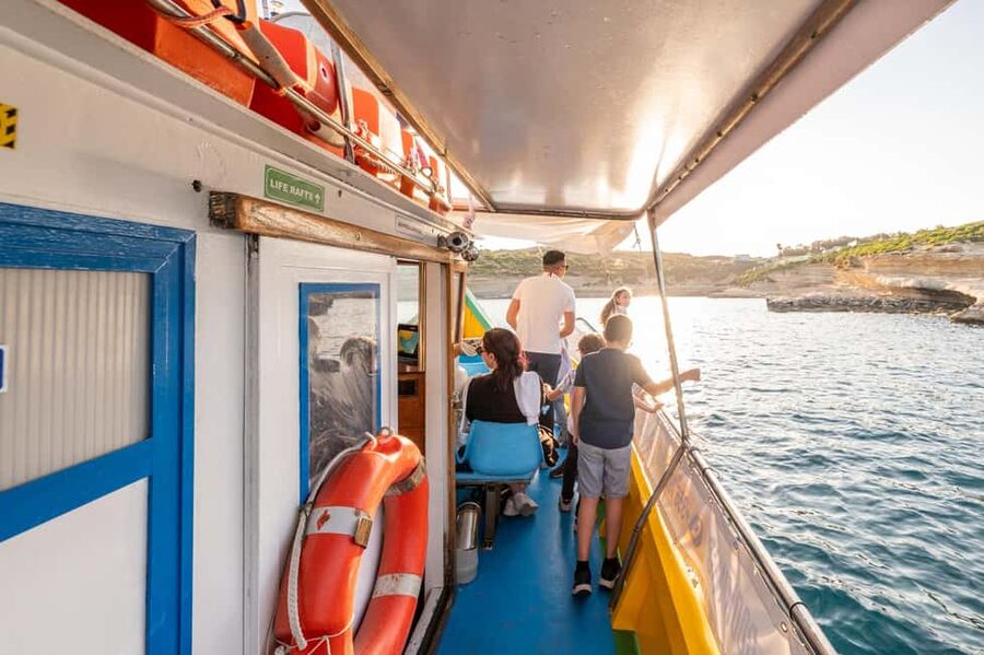 Malta: Sunset Boat Tour to St. Peter’s Pool and South Coast - St. Peter’s Pool: turquoise water and cliff diving views