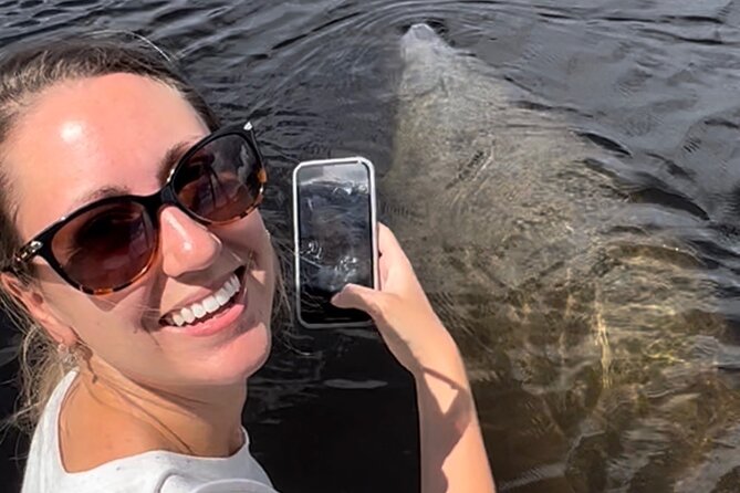 Manatee Sightseeing and Wildlife Boat Tour - Covered Boat Comfort and the Polarized Gear Edge