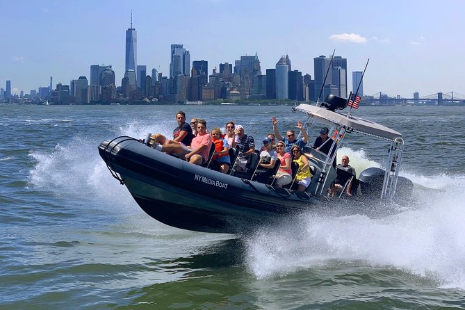 Manhattan Adventure Sightseeing Boat Tour - from Chelsea Piers - Little Island to Freedom Tower: your first skyline hit is right up front