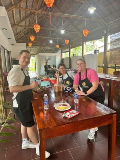 Market Tour, Basket Boat Ride & Cooking Class by Hangcoconut - Hang Coconut cooking class: four dishes, clear steps, and lots of food