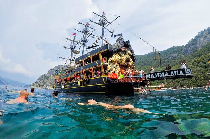 Marmaris All Inclusive Pirate Boat Trip With BBQ Lunch - Amos Beach BBQ Lunch in a Blue Flag Bay