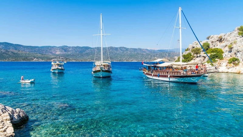 Marmaris: Boat Trip w/Lunch, Transfer & Unlimited Drinks - Aquarium Bay: Clear Water, Quick Swim Energy