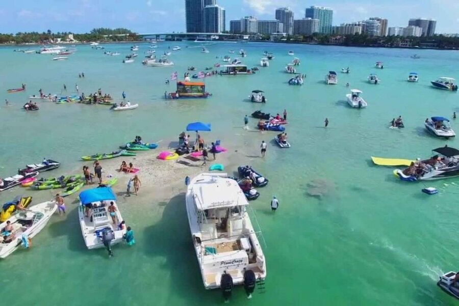 Miami: Guided Boat Tour with Champagne - Your Swim Time: Sandbars, Warm Water, and a Floating Mat