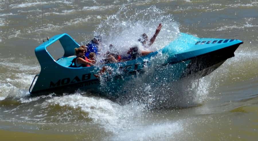 Moab: 2-Hour New Zealand style Adventure Jet Boat Tour - The river ride itself: Hamilton spin, sliding turns, and splashy pacing