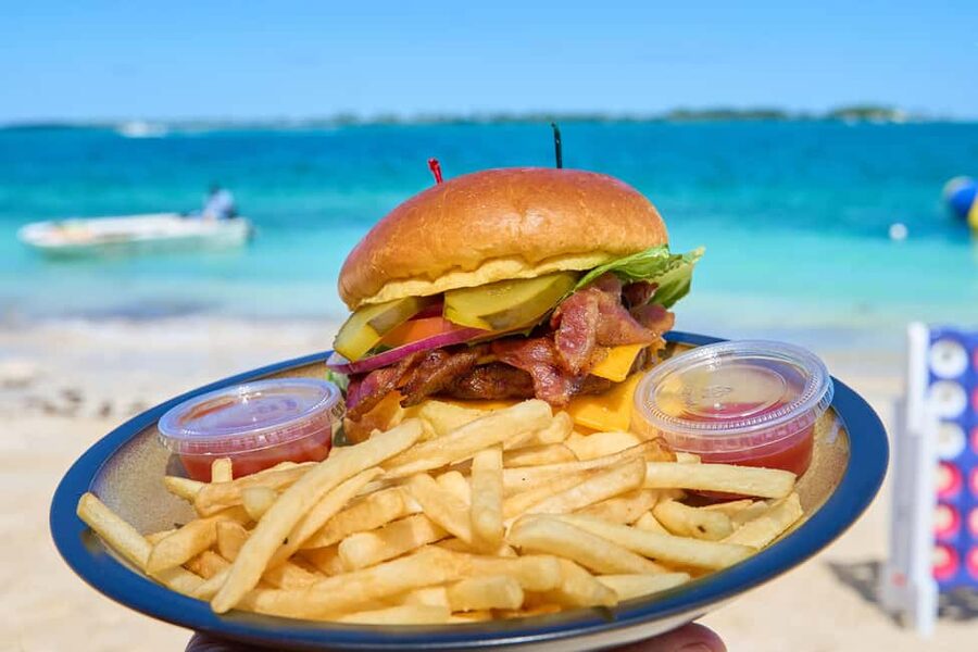 Nassau: Swimming Pigs, Snorkeling, Lunch, & Beach Boat Tour - Athol Island swimming pigs: the real star of the day