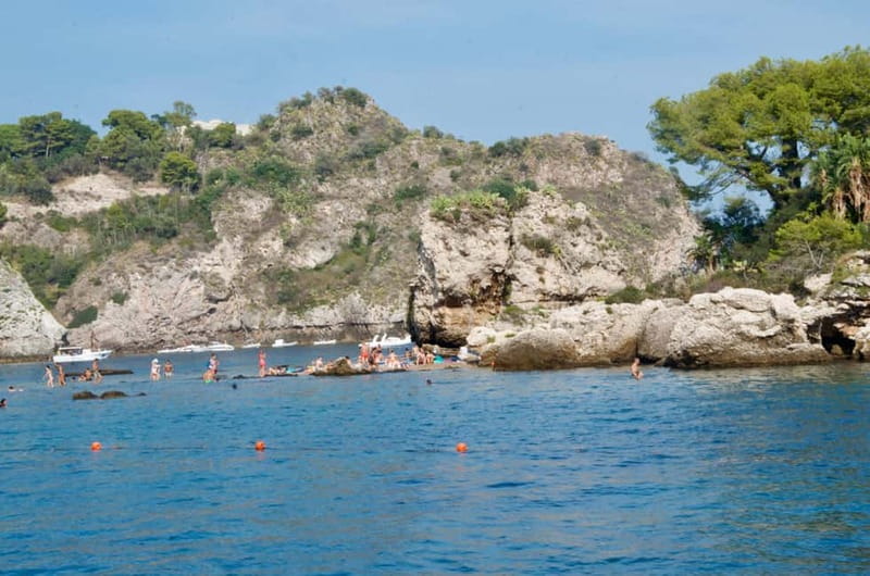 Naxos: Taormina Boat Tour with Snorkeling and Prosecco - Isola Bella Nature Reserve snorkeling: clear water, lots of fish, realistic expectations