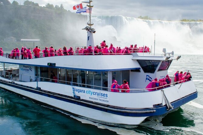 Niagara Falls Canada Tour, Boat, Skylon Tower & Maple Tasting - The main event: Niagara City Cruises Voyage to the Falls