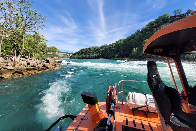 Niagara Falls USA, Open-Top (Wet) Jet Boat Tour - Poncho, life jacket, and the 44-inch height rule