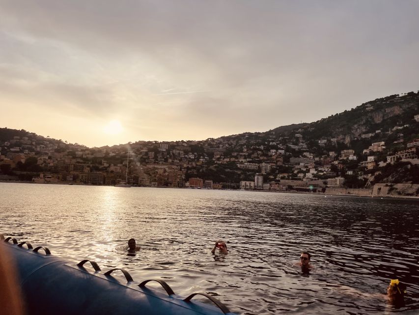 Nice: Sunset Boat Tour with Wine and Local Snacks - The Villefranche-sur-Mer anchoring stop: wine, snacks, and real swimming
