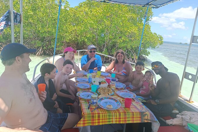 One-day boat trip to the lagoon of Guadeloupe - Food and Drinks on Board: Ti-Punch, Plenty to Eat, and a Local Pace