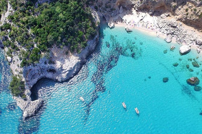 One day guided boat tour along the Baunei coast. - Piscine di Venere: short, sweet swim time when conditions allow