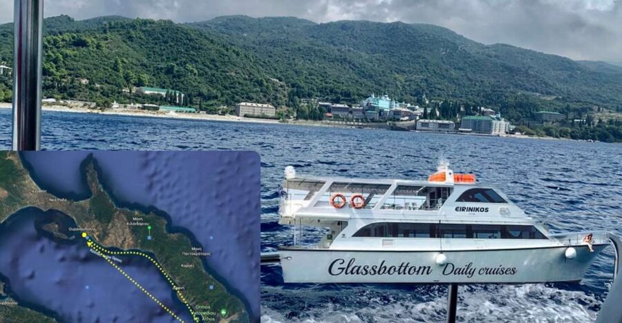 Ouranoupoli: Mount Athos Sightseeing Glass-Bottom Boat Tour - Mount Athos, but by sea: what this tour really lets you see