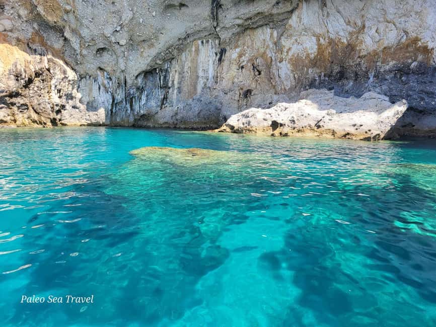 Paleokastritsa: Kasteli, Blue Caves, & Limni Beach Boat Trip - The cave cruise: Nausika, Blue Eye, and St. Nicolas from the water