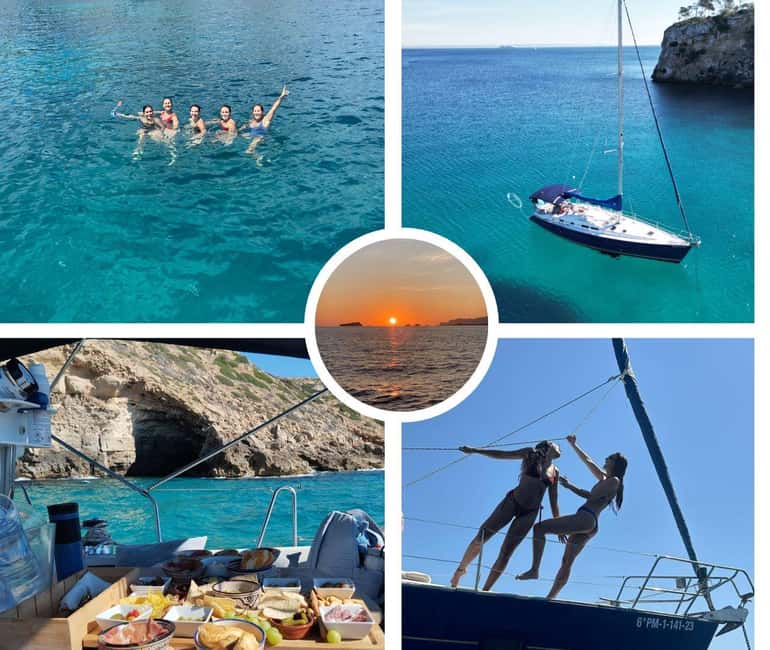 Palma Bay: Sailing Boat Trip W/ Water Toys Snacks & Drinks - Route planning: coves change with time and weather