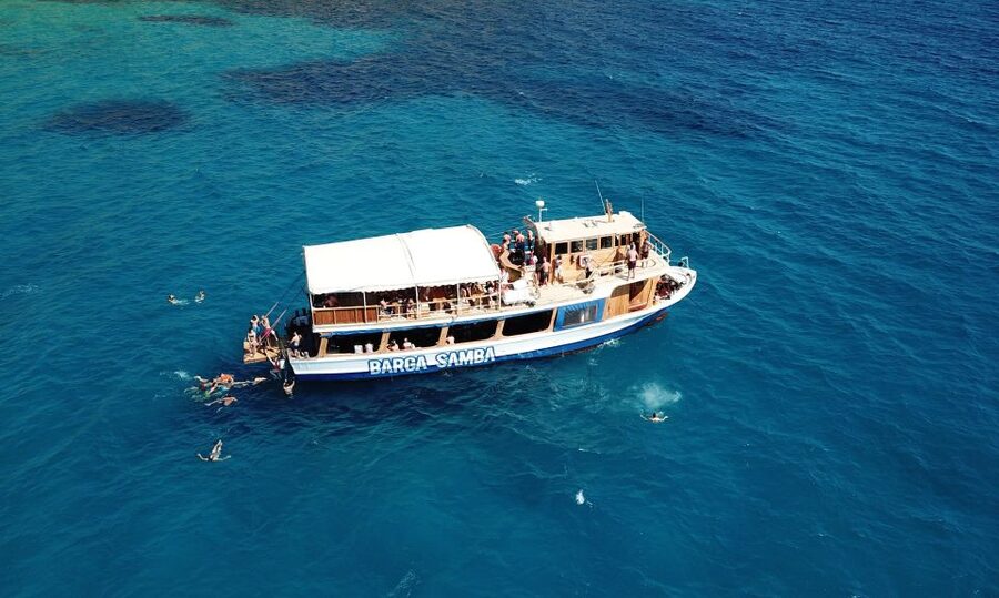 Palma de Mallorca: Palma Bay Boat Tour with Snorkeling - Lunch on deck: homemade Mediterranean pizza and included water
