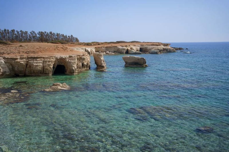 Paphos/Akamas: Blue Lagoon Bus & Boat Tour with Water Slide - Aphrodite’s Baths: myth meets a real sea-air viewpoint