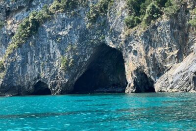 Pelion Boat Trip to "Poseidon's Caves" - The Hidden Pebble Beach Stop: Color Stones and Clear Water