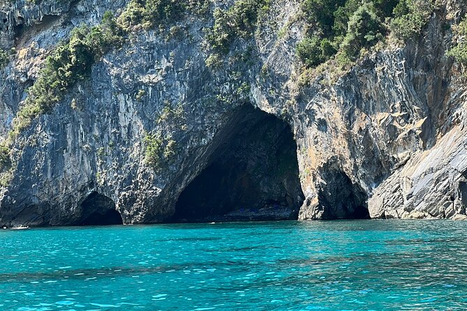 Pelion Boat Trip to "Poseidon's Caves" - The Hidden Pebble Beach Stop: Color Stones and Clear Water