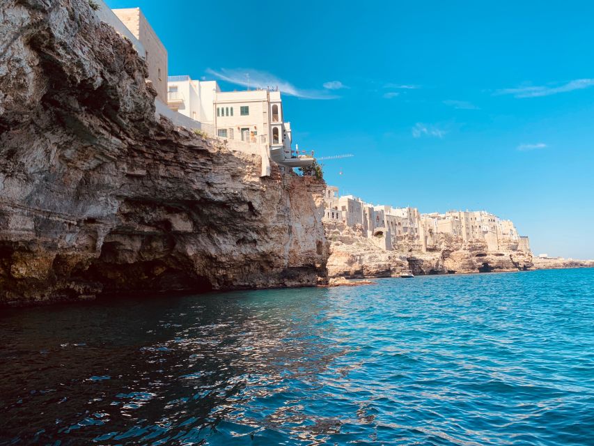 Polignano a Mare: Cave Boat Tour with Aperitif - Swim stop with ladders and floats: fun time, plus real logistics