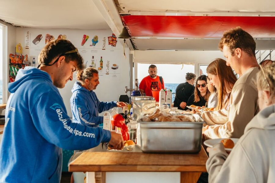 Port d'Alcudia: Sunrise at Sea & Dolphin Watching Boat Tour - The onboard breakfast: not a feast, but smart after an early wake-up