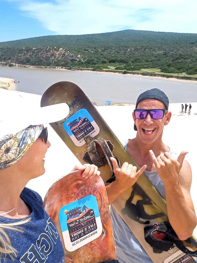 Port Elizabeth: Sandboarding with Short Boat Trip - What the day feels like: from sandboarding practice to river-area momentum