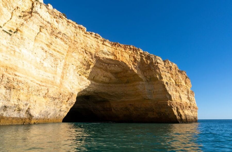 Portimão: Carvalho & Marinha Beach, Benagil Cave Boat Tour - Entering Benagil Sea Cave: the light effect and the rules you’ll follow