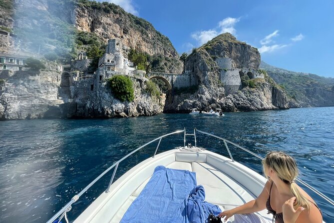 Private 40hp Boat Tour of the Amalfi Coast and Positano - Marmorata Waterfall Swim Near Ravello (Where Time Becomes the Point)