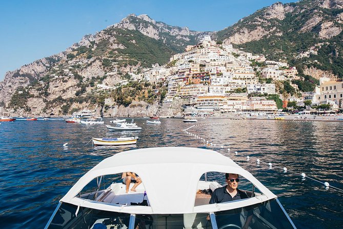 Private Amalfi Coast Boat Trip from Positano, Praiano or Amalfi - A quieter village break: Villa Romana ruins from the coast