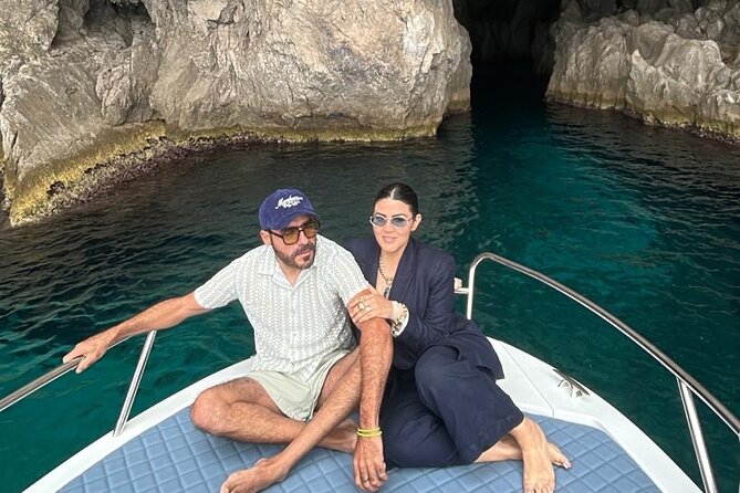 Private Boat Tour of Capri - On-board extras: towels, snacks, shower, Bluetooth, and Wi-Fi